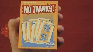 NO THANKS Card Game Quick Walkthrough w/ Doron