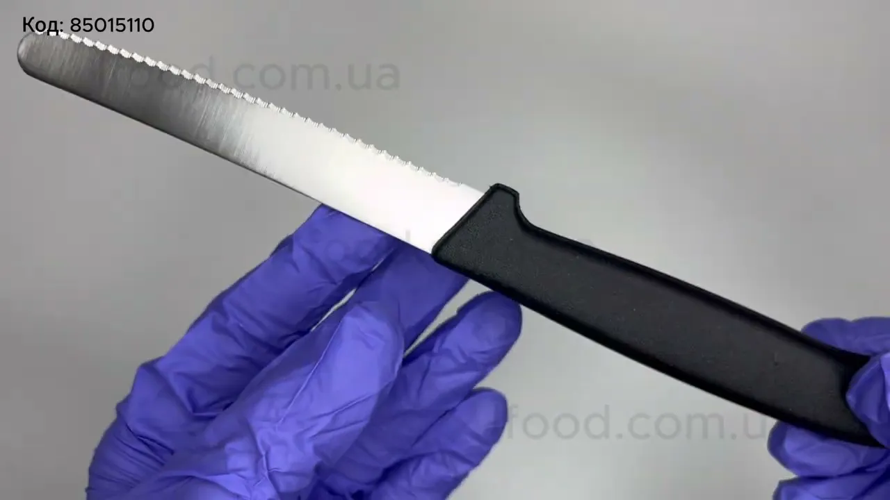 Нож универсальный DICK ProDynamic 110 мм зубчатый черный 85015110