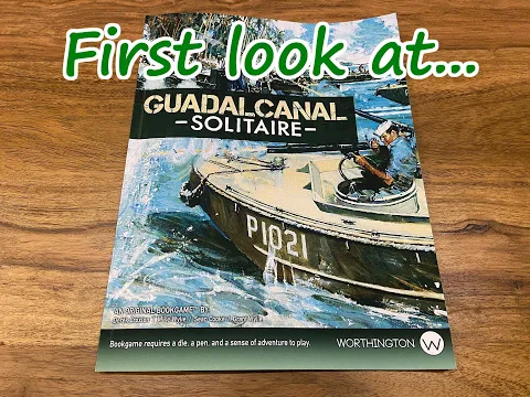 First look at the Guadalcanal Solitaire - An Original Bookgame