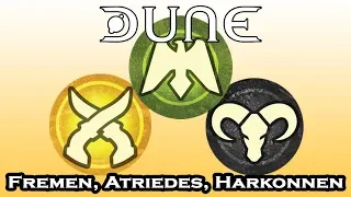 Dune Factions: Fremen, Atreides, Harkonnen