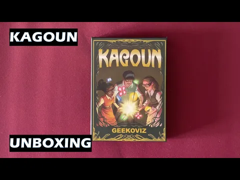 Unboxing Kagoun card game