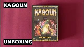Unboxing Kagoun card game
