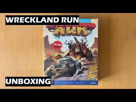 Unboxing Wreckland Run Solo Board Game