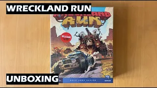 Unboxing Wreckland Run Solo Board Game