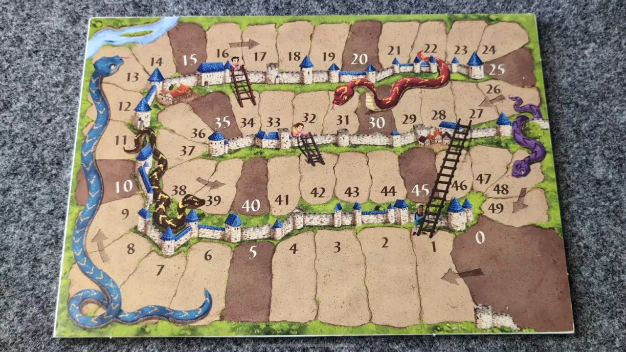 WHAT'S NEW Carcassonne Snakes & Ladders Mini-Expansion, plus PLAYTHROUGH and RANKING