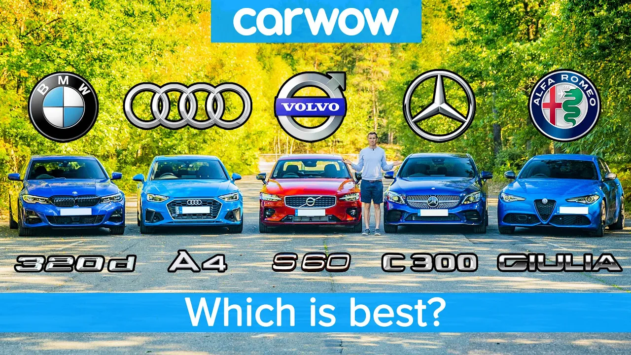 BMW 3 Series v Audi A4 v Merc C-Class v Volvo S60 v Alfa Giulia – which is best?