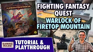Fighting Fantasy Quest: The Warlock of Firetop Mountain - Tutorial & Playthrough
