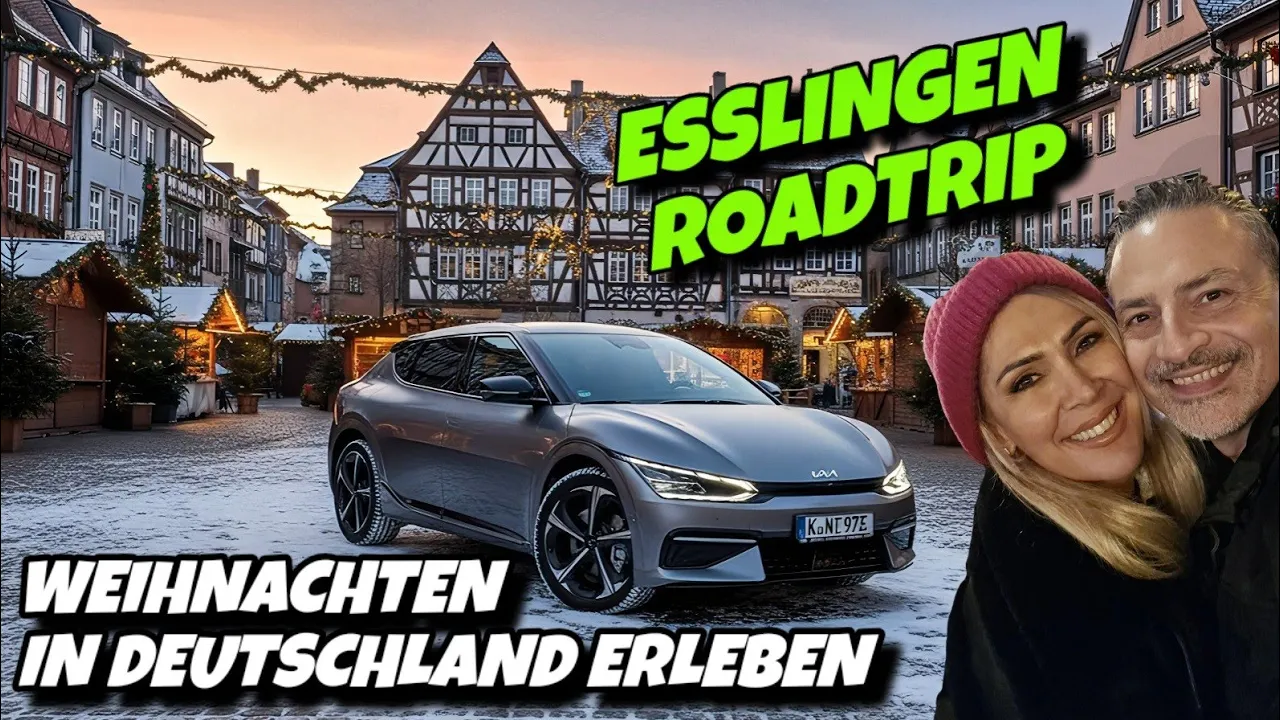 Teurer Spaß? Winter-Roadtrip im E-Auto zum Weihnachtsmarkt in Esslingen. Sehenswürdigkeite. #ev