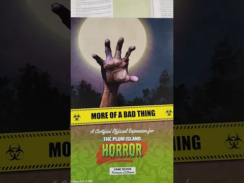 The Plum Island Horror - More of A Bad Thing Expansion #gmt #plumisland #moreofabadthing #boardgames
