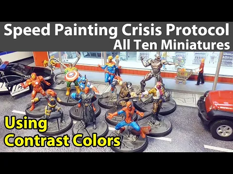 Speed Painting Crisis Protocol with Contrast Colors
