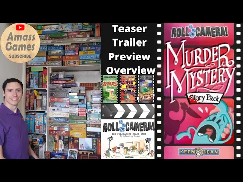 Roll Camera! Murder Mystery Story Pack unboxing teaser trailer preview overview AmassGames expansion