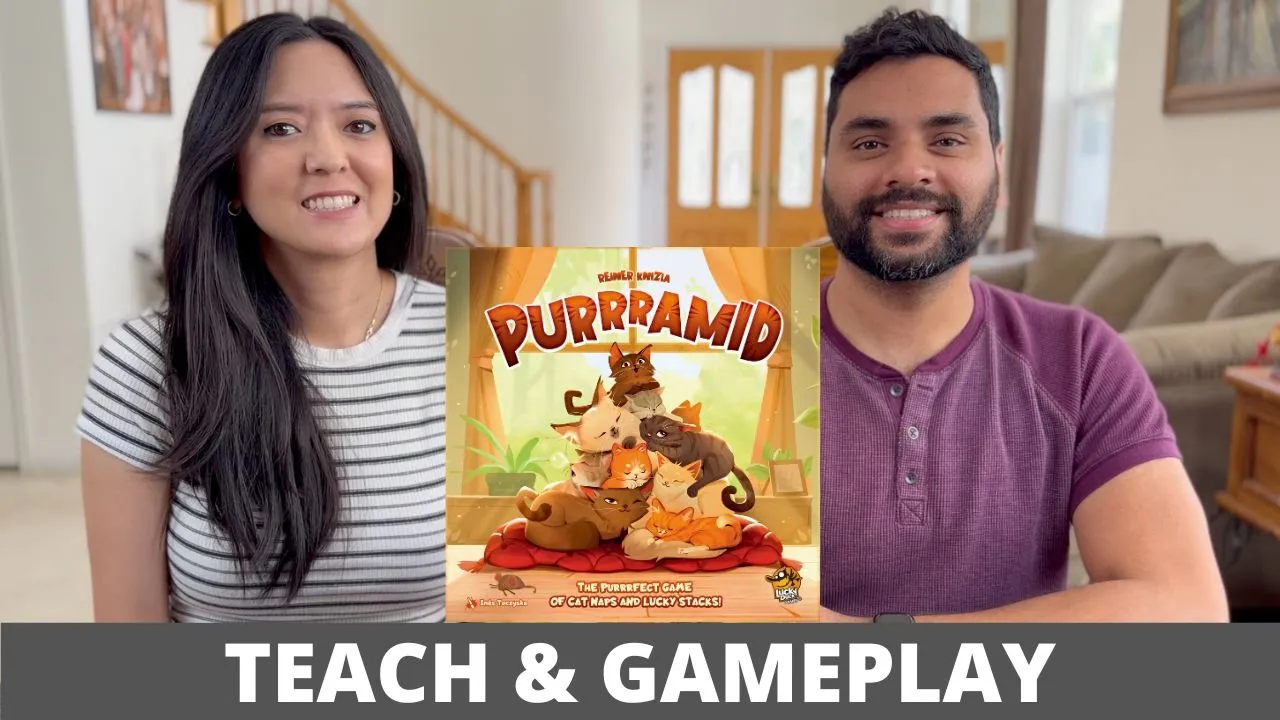 Reiner Knizia's 'Purrramid' - Teach & Playthrough