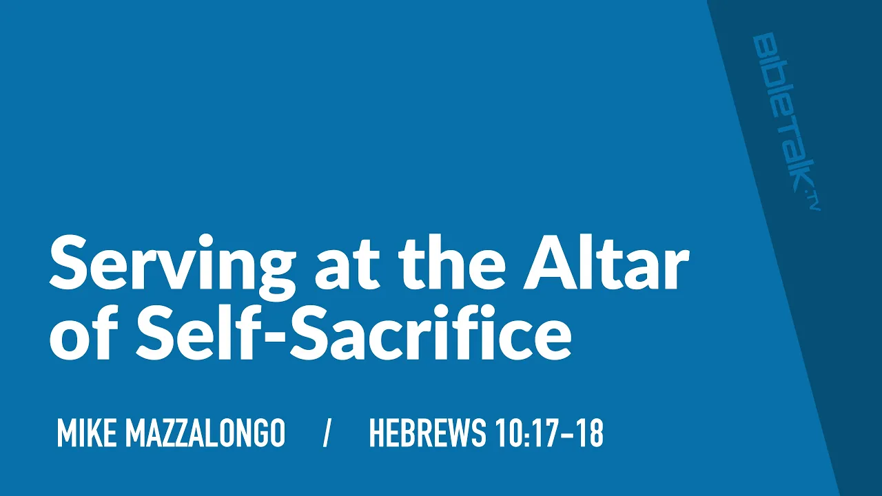 Serving at the Altar of Self Sacrifice