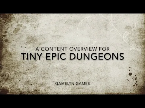 Tiny Epic Dungeons Finished Deluxe Game and Expansion Unboxing / Content with Prototype Comparison