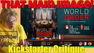 World Order - From The Hegemony People -Kickstarter Critique Review