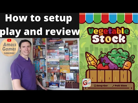 How to setup play and review Vegetable Stock #boardgame #games #tabletop #cardgames #cute #stock