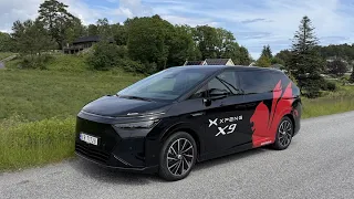 XPENG X9 AWD Performance på helgetest