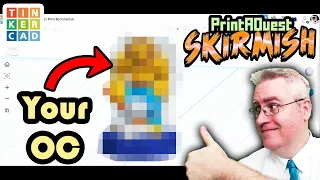 How to add your Character to PrintAQuest with Tinkercad