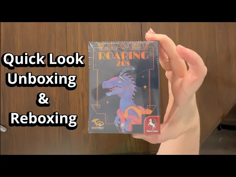 Roaring 20s - Quick Look Card Game Unboxing & Reboxing - What's Inside the box?