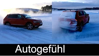 2017 VW Volkswagen Tiguan Snow & riding & drifting fun Ruby Red Habanero Orange neu new