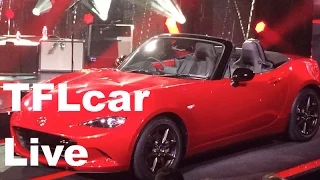 2016 Mazda Miata MX-5 Debuts with Duran Duran backup (live event video)