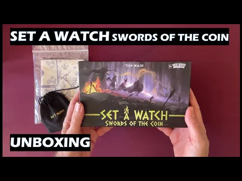 Unboxing Set A Watch Swords of the Coin board game