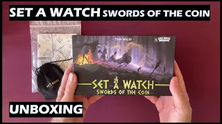 Unboxing Set A Watch Swords of the Coin board game