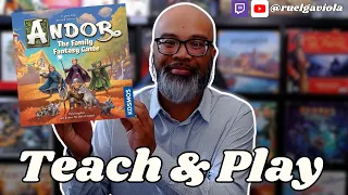 Can we rescue the wolf cubs in Andor: The Family Fantasy Game? Solo Teach & Play