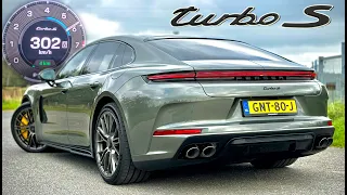 2025 NEW! PORSCHE PANAMERA TURBO S // 302KMH REVIEW on AUTOBAHN