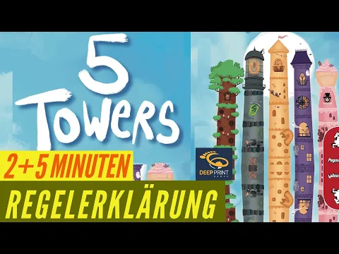 5 Towers Regeln Anleitung Regelvideo - Kartenspiel - Familienspiel