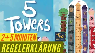 5 Towers Regeln Anleitung Regelvideo - Kartenspiel - Familienspiel