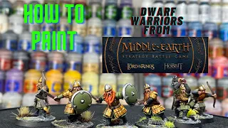 How to Paint the Durin's Folk Dwarf Warriors from Middle Earth: Strategy Battle Game