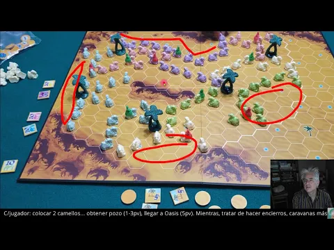 Videoanálisis: comento tácticamente partida de A través del Desierto, ¿el mejor juego de Knizia? ᴴᴰ