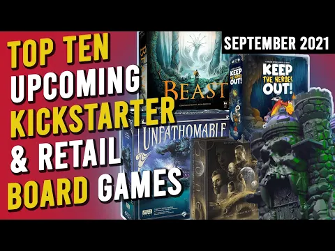 TOP TEN Upcoming KICKSTARTER & RETAIL Board Games September 2021 SolForge Fusion, Dune, Beast & More
