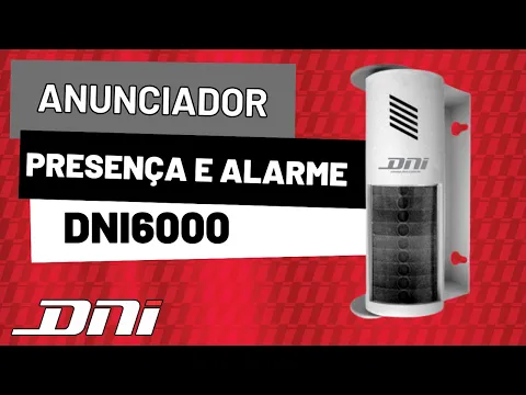 Anunciador de Presença Sensor e Alarme a Bateria 6000 DNI
