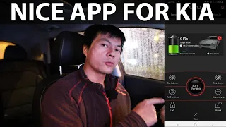 Kia e-Niro UVO mobile app demonstration
