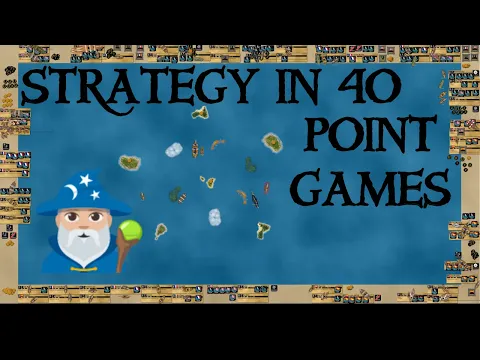 Strategy in 40 point games - How to optimize and win
