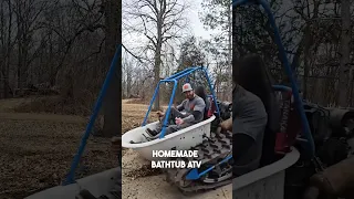 This might be the cleanest way to go off-road... 🛁 #bath #atv #cars
