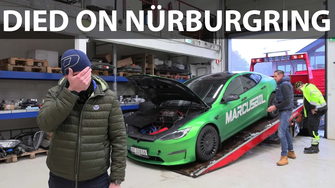 Elbilmek diagnosing Tesla Model S Plaid with dead battery