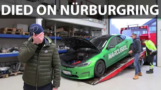 Elbilmek diagnosing Tesla Model S Plaid with dead battery