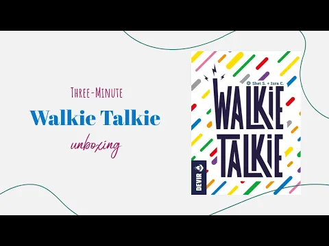 Walkie Talkie - 3-Minute Unboxing