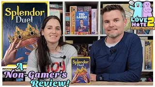 Splendor Duel - A Non-Gamer's Review! Space Cowboys | Love 2 Hate Board Game Reviews #boardgames