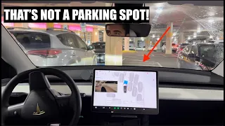 First Drive with FSD 14! It Sure Loves To Park Itself...