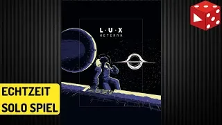 Lux Aeterna - Echzeit Solospiel - Komplette Partie (Tony Boydell, Frosted Games 2019)
