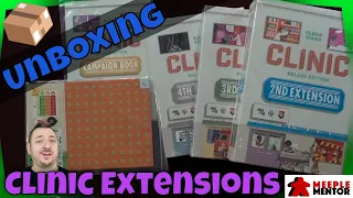 Unboxing Clinic Deluxe Extensions 2-4, Kickstarter
