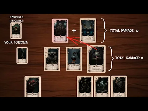 Magic Arena. Example of a battle.