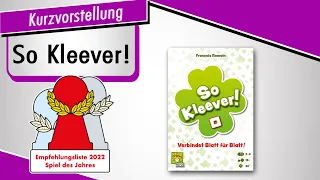 SO KLEEVER! - Empfohlen SPIEL DES JAHRES 2022 - Kurzvorstellung - Spiel doch mal!