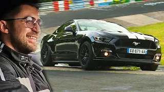 Chasing a GT3 in a BANNED Straight Piped Mustang! // Nürburgring
