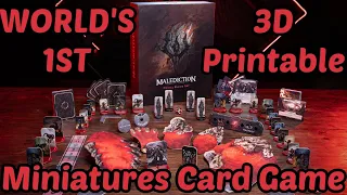Malediction Preview - The World's 1st 3-D Printable Miniatures Card Game