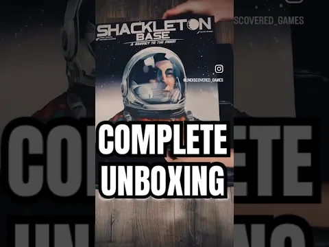 Unboxing Shackleton Base: My first look at the components in this sci-fi #boardgame by Fabio Lopiano